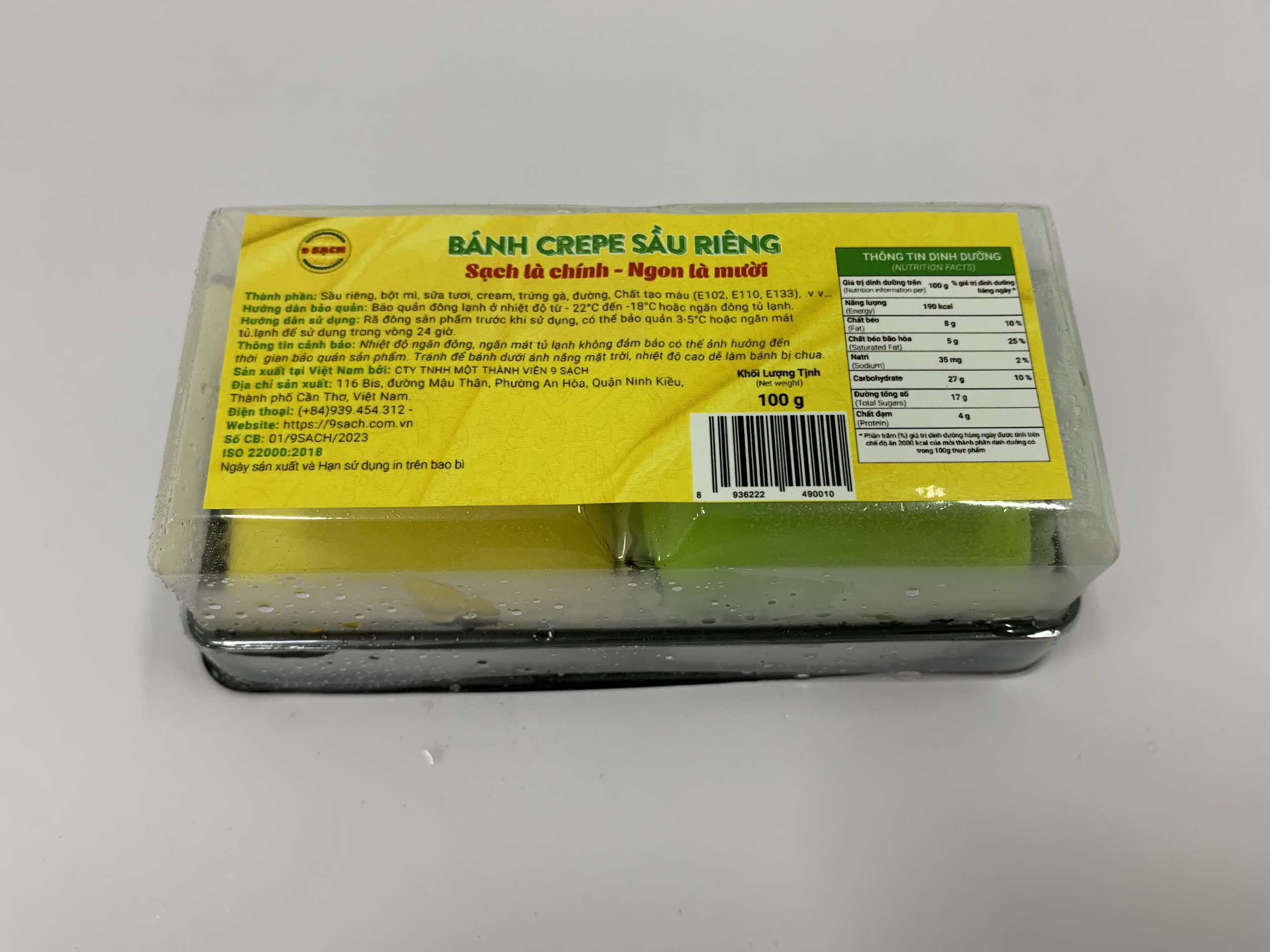BÁNH CREPE SẦU RIÊNG (100G)
